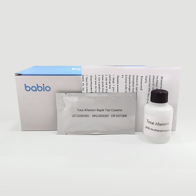 Total aflatoxin snabb testkassett